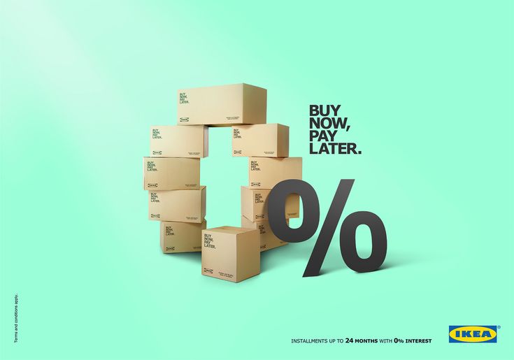 boxes stacked on top of each other in front of a green background with the words buy now, pay later