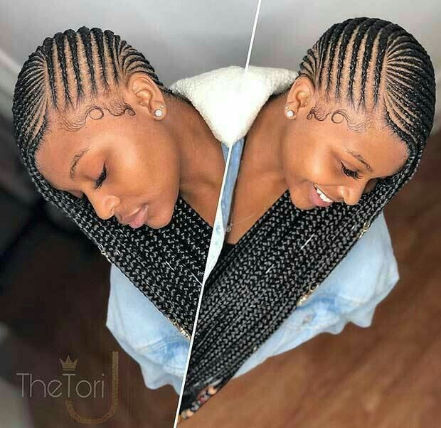 Braid Hairstyles With Weave, Hairstyles With Weave, Lemonade Braids Hairstyles, Weave Hairstyles Braided, Side Braid Hairstyles, Box Braids Styling, Girls Hairstyles Braids, Braids With Weave, Girls Braids