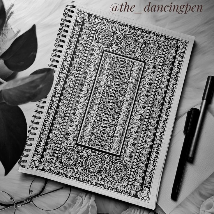 A mandala pattern made using mandala grib book Grid Mandala Art, Mandala Square Drawing, A5 Mandala Art, Mandala Art In Square, Mandela Art Pattern, Square Mandala Drawing, Square Mandala Art, Square Mandala Design, Grid Mandala