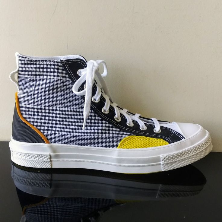 Converse Men's Hacked Fashion Chuck 70 High Top Sneaker In Awesome Black / White / Speed Yellow ~ Making It The Go-To Sneaker For Those Looking To Enhance And Express Their Style :) Retail: $90 Style: Unisex Condition: Brand New With Not Original Shoe Box & Without Price Tag Men's Size Yellow High-top Sneakers With Rubber Waffle Outsoles For Streetwear, Yellow High-top Sneakers With Rubber Waffle Outsoles, Yellow Casual Sneakers With Rubber Toe Cap, Casual Yellow Sneakers With Rubber Toe Cap, Yellow High-top Sneakers With Rubber Toe Cap, Retro Yellow High-top Sneakers For Streetwear, Sporty Yellow Sneakers, Yellow Low-top Sneakers With Rubber Toe Cap, Yellow High-top Sneakers With Vulcanized Sole For Streetwear