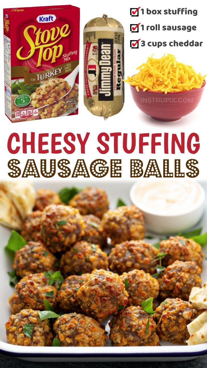 cheesy stuffed sausage balls are an easy appetizer to serve at any party