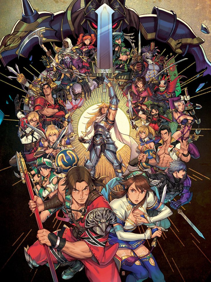 the poster for street fighter iv, which features characters from several different eras and ages