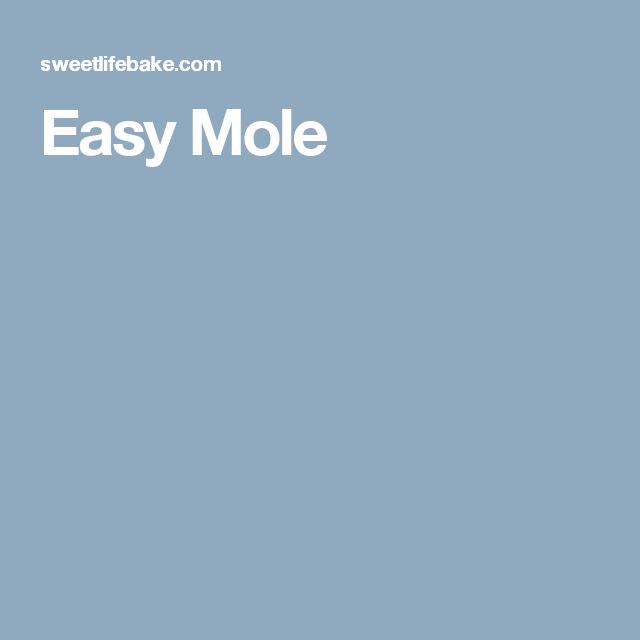 the words easy mole are written in white on a blue background