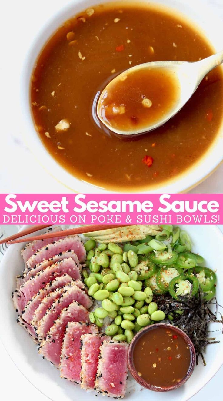 a bowl filled with meat and vegetables next to a spoon on top of soup in a white bowl