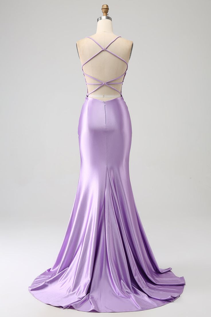 Fabric: Polyester. The fabric is comfortable for skin. Package Contents: 1x Women Dress. Occasion: Whether you are dressing it for a wedding party, prom, evening party or any other occasions, this party dress will be your lovely partner. Lavender Silk Prom Dress, Purple Homecoming Dress Long, Purple Silk Prom Dress, Prom Dresses Light Purple, Lilac Prom Dress Mermaid, Gorgeous Prom Dresses Long, Lilac Evening Gown, Violet Prom Dresses, Vestido Color Lila