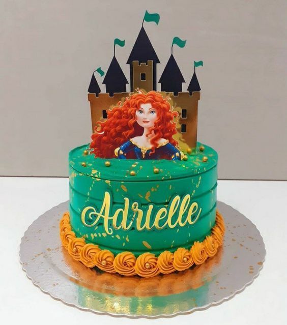 there is a cake that has been decorated to look like disney princess ariel the little mermaid