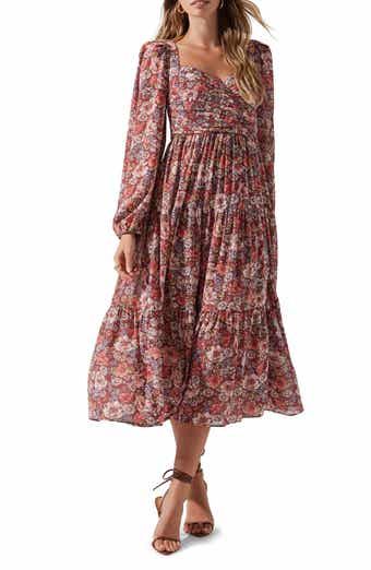 Petal & Pup Aminah Puff Sleeve Maxi Dress | Nordstrom Pretty Fall Dresses, Floral Fall Dress, Cute Long Sleeve Dresses, Puff Sleeve Maxi Dress, Fall Floral Dress, Shower Dress, Maxi Design, Apostolic Fashion, Astr The Label