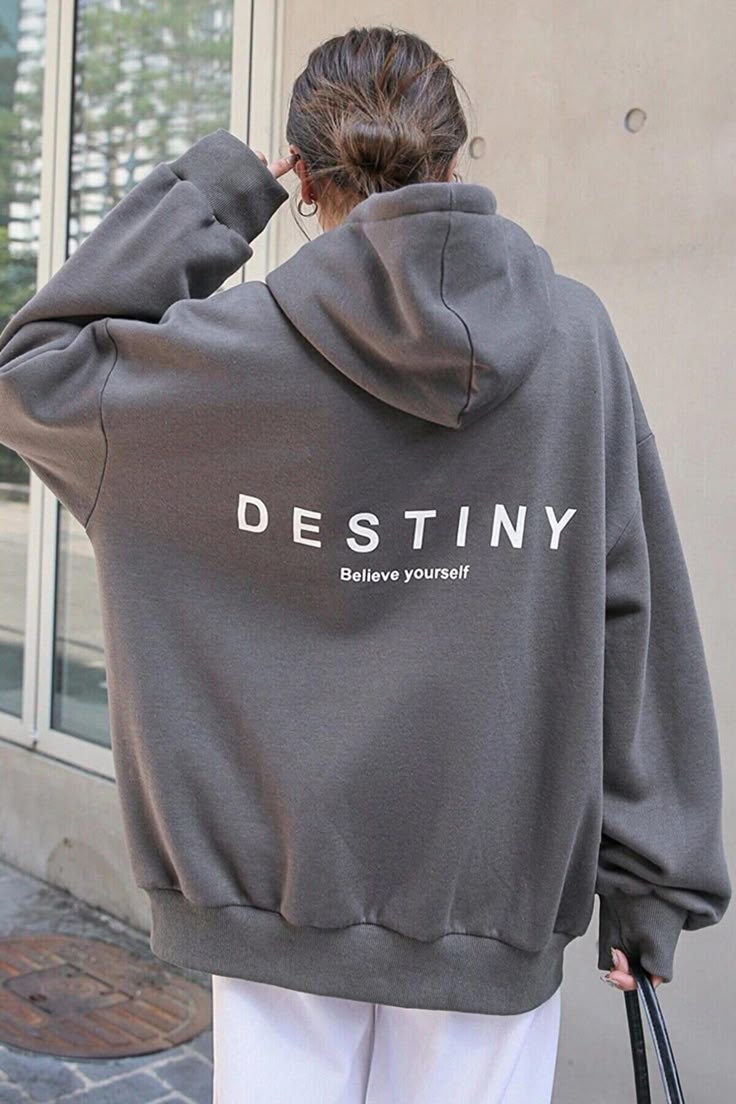 Oversize Destiny Believe Yourself Aesthetic Vintage Hoodie Have questions? We love to chat. Handmade in Turkey by our craftswomen. Please note that all items are knitted by hand and therefore each item is unique. While most orders are shipped within the next few days, some colors and sizes are made to order, hence can take up to 10 business days to ship. ❤ Product Care Maintaining this product is a breeze as it can be safely washed in the washing machine at 30 degrees. Rest assured, the high-quality print technology ensures that the vibrant colors will resist fading with ease. For detailed measurements, please refer to the size chart. ** explore our wide range of streetwear collection in our store ** https://www.etsy.com/shop/storeserendipity Nice Hoodies, Oversized Hoodie Outfit, Hoodie Design Ideas, Positive Hoodie, Aesthetic Hoodies, Hoodies Aesthetic, Hoodie Aesthetic, Trendy Hoodies, Aesthetic Hoodie