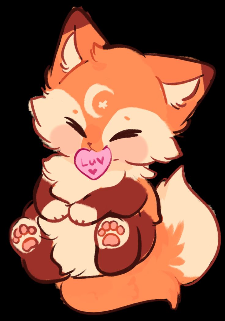 an orange and white cat with its eyes closed, holding a heart in it's paws