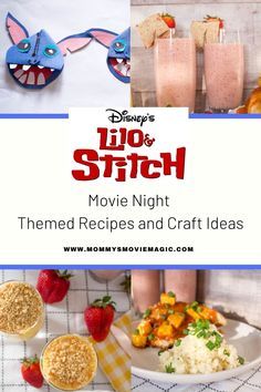 movie night themed recipes and craft ideas