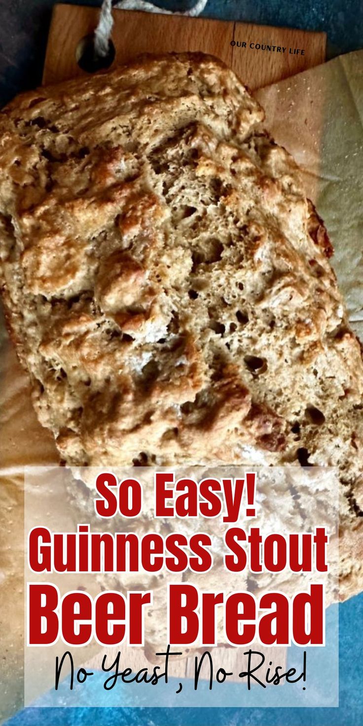 👩‍🍳✨ Unlock the secret to irresistibly easy homemade bread with our Guinness Stout Beer Bread recipe! Perfect for beginners, this no-yeast, no-rise recipe means you can whip up a savory loaf with the rich flavor of your favorite stout. Great for St. Patrick's Day or any day you're feeling a little Irish. 🍀 Click to find out how simple creating delicious beer bread can be! #GuinnessBeerBread #EasyHomemadeBread #ourcountrylife Guiness Beer Bread Recipe, Guinness Beer Bread Recipe, Guiness Irish Soda Bread, Guinness Bread Recipes, Irish Beer Bread, Guinness Beer Bread, Guiness Beer Recipes, Sourdough Beer Bread, Irish Beer Bread Recipe