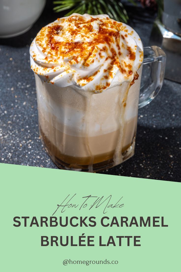 starbucks caramel latte with whipped cream on top