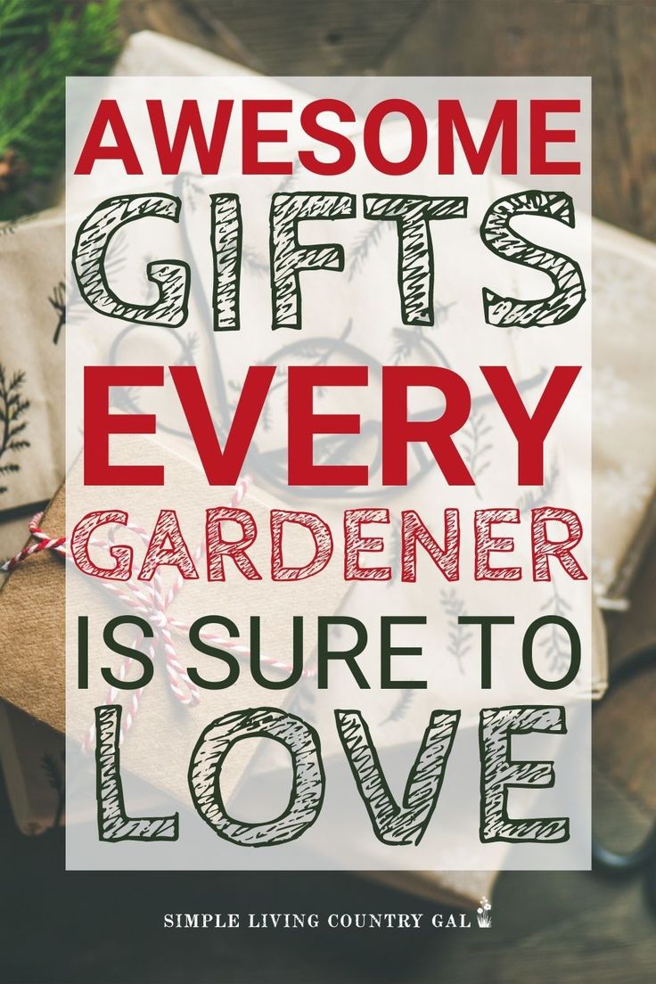 an image with the words, awesome gifts every gardener is sure to love on it