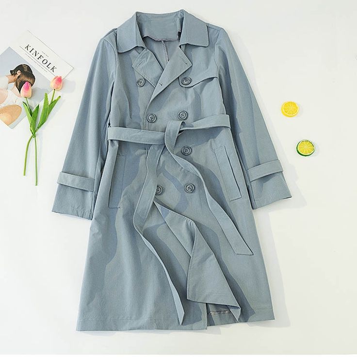 Add a pop of color to your cold-weather wardrobe with our Plus Size Pastel Trench Coat. Featuring warm, durable fabric and a double-breasted design, this coat is an effortless go-to for days when you want to look fashionable but need a few extra layers to keep warm. Perfect for daily wear and professional settings. Spring Long Pea Coat With Double Button Closure, Spring Long Sleeve Pea Coat With Buttons, Spring Long Pea Coat With Button Closure, Spring Long Sleeve Single Breasted Pea Coat, Solid Color Pea Coat With Lapel Collar For Spring, Fitted Solid Color Pea Coat For Spring, Solid Color Lapel Collar Pea Coat For Spring, Solid Pea Coat With Buttons For Spring, Spring Solid Pea Coat With Buttons