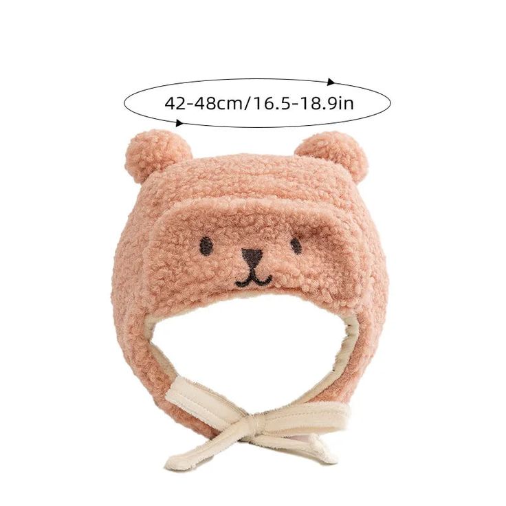 Introducing our Adorable Baby Winter Hat with Earflaps and Cartoon Ears! Unveil warmth, style, and absolute cuteness for your little one with our Cute Bear Baby Winter Hat. Crafted from cozy polyester and faux fur materials, this beanie is perfect for newborns to 12-month-old babies, ensuring both comfort and protection during chilly days. Designed with adorable cartoon ears and practical earflaps, this unisex baby winter cap is not just a fashion statement but also a functional accessory to shi Soft Adjustable Winter Bonnet, Cute Soft Pink Hat, Cute Winter Bonnet, Playful Warm Bonnet Cap, Cute Soft Winter Bonnet, Warm Adjustable Hats For Playtime, Cute Soft Adjustable Hats, Warm Cute Bonnet, One Size Fits Most, Cute Warm Bonnet For Winter