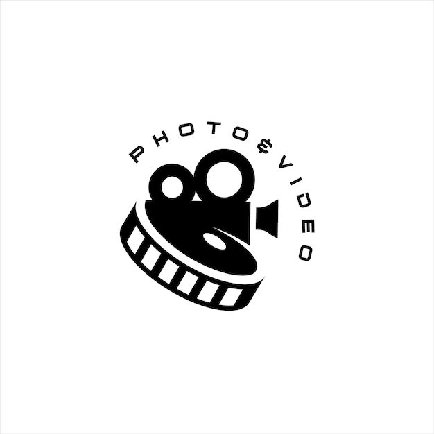 a black and white logo for a video production company