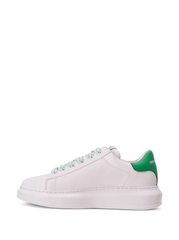 Find KARL LAGERFELD Kolour Kounter L Sneakers on Editorialist. white/multicolour calf leather colour-block panelled design front lace-up fastening logo patch at the tongue logo patch to the side signature Ikonik Karl motif contrasting branded heel counter round toe rubber sole White Low-top Platform Sneakers With Logo Detail, White Leather Platform Sneakers With Logo, Sports Leather Platform Sneakers With Logo Print, Sporty Leather Platform Sneakers With Logo, Sporty Leather Platform Sneakers With Logo Detail, Green Leather Sneakers With Logo Print, Sporty Platform Sneakers With Embroidered Logo, Custom Lace-up Sneakers For Streetwear With Logo, Leather Platform Sneakers With Logo For Streetwear