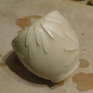 a white object sitting on top of a table