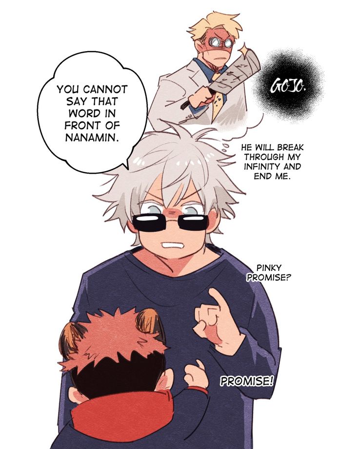 an anime character with white hair and sunglasses