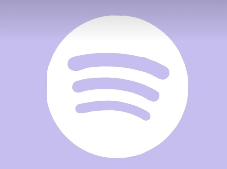 a white spot on a purple background with the logo for spotify, an electronic music streaming service