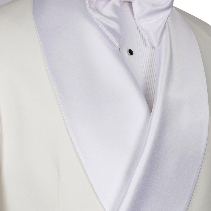 Package Includes: 1 x Jacket - 1 x Pant

The Andre Emilio ivory tuxedo with a white satin shawl lapel is the ultimate choice for grooms, groomsmen, and anyone attending a prestigious event. Crafted from luxurious 120s fabric and lined with silk, this double-breasted tuxedo features fabric-covered buttons, three straight pockets, and a structured half-canvas construction for all-season wear.

 	Fabric: 120s 
 	Lining Fabric: Silk
 	Pattern: Plain
 	Buttons: Fabric
 	Construction: Half Canvas
 	Seasonality: All Season
 	Jacket: White Satin Shawl Lapel, 3 Straight Pockets, Double Breasted With 2 Buttons
 	Trouser: Flat front, 2 Back Pockets, Zip Closure White Fitted Suit And Tie Accessories For Formal Occasions, White Tailored Blazer For Black-tie Events, White Tuxedo For Black Tie Event, White Tuxedo With Suit Collar For Formal Occasions, Tailored White Tuxedo For Black-tie Events, White Tailored Tuxedo For Black-tie Events, White Tuxedo Blazer For Black Tie Events, Elegant Tailored White Suit And Tie Accessories, White Tailored Blazer For Black Tie Events