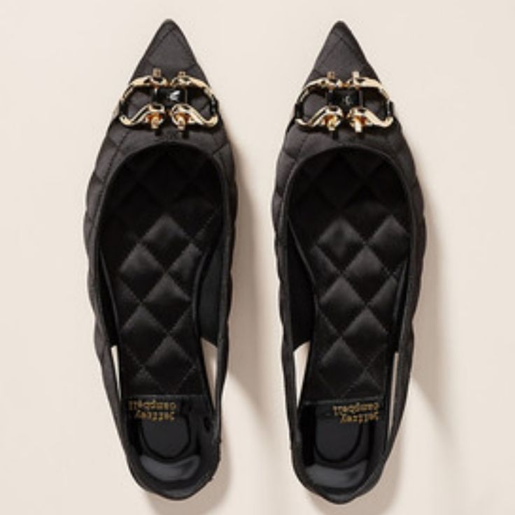 New In Box, Anthropologie, Lenora Quilted Slingback Flats In Black. They Are Awesome! Elastic Slingback Styling. Brass Detail Embellishment. Elegant Slingback Slip-on Pumps For Party, Elegant Slip-on Slingback Pumps For Party, Elegant Party Slingback Slip-on Pumps, Elegant Formal Slingback Slip-on Pumps, Black Flat Slingback Pumps For Party, Luxury Flat Slingback Pumps For Evening, Black Flat Slingback Pumps With Heel Strap, Slip-on Slingback Pumps With Heel Strap For Evening, Slip-on Slingback Pumps For Evening