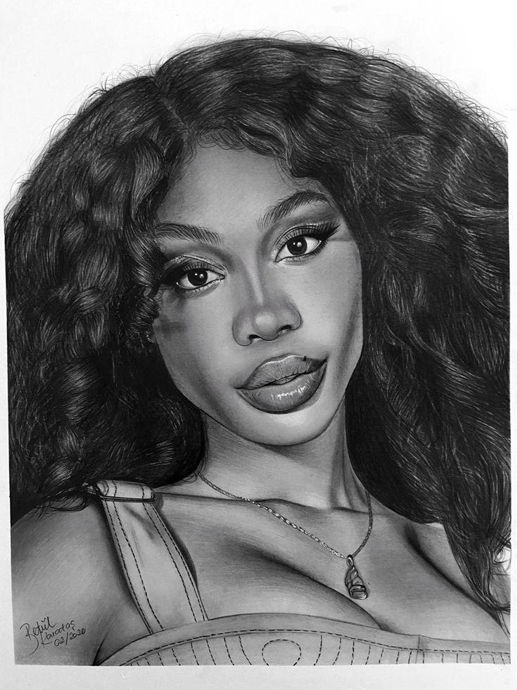 #drawing #artwork #pencilart #graphite #graphitedrawing #pencildrawing #portrait #portraitdrawing #charcoalart #graphiteart #realistic #realisticdrawing #realisticportrait #realismart #portraitdrawing #sza #szaart #szadrawing #gooddays Sza Drawing Sketch Easy, Rappers Drawing, Sza Singer Drawing, Sza Poster Art, Girl Drawing Realistic, Sza Singer Sketch, Zaza Drawings, Celebrity Drawings Pencil Sketch, Sza Drawing Pencil Art