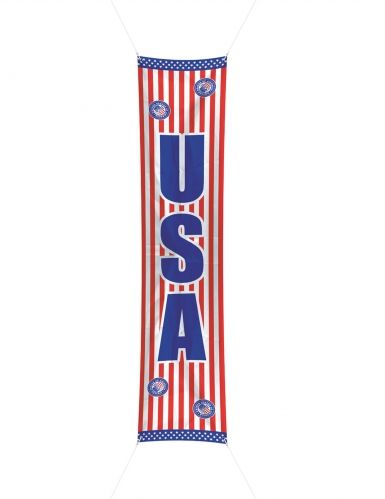 an american flag banner with the word usa on it