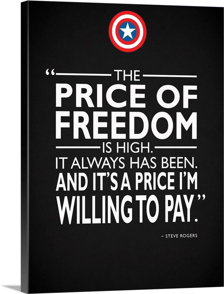 the price of freedom is high it always has been, and it's a price i'm selling to pay