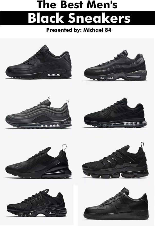 The 9 Best Nike Triple Black Trainers & how to style them. #streetwear #sneakersaddict #sneakers #mensfashion The Best Nike Shoes, Black Trainers Men Outfit, All Black Nike Outfit, Triple Black Sneakers Outfit, Men Black Shoes Outfit, Outfit For Black Shoes, Mens Black Sneakers Outfit, Men’s Black Sneakers Outfit, Best Shoes For Men Sneakers