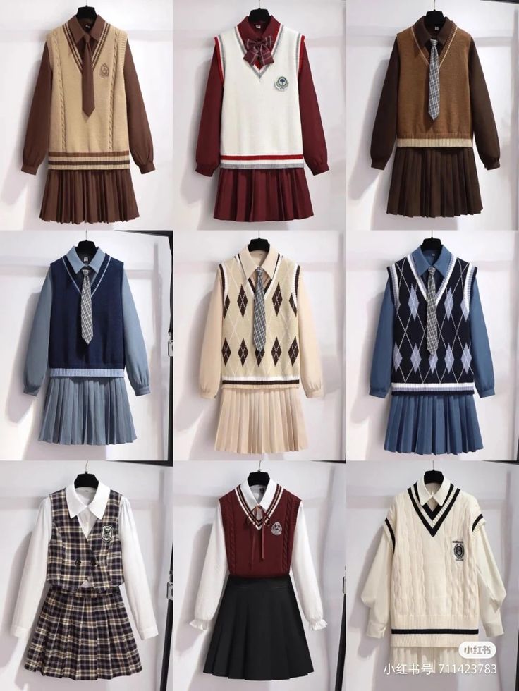 Fesyen Korea, Bahasa Jepun, School Uniform Fashion, Clothes Korean Style, Dress Design Sketches, Kawaii Fashion Outfits, Uniform Fashion, School Uniforms, Korean Girl Fashion