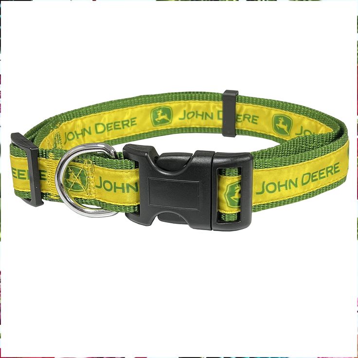 Pets First John Deere Pet Collar. Licensed Dog Collar, Large Collar for Dogs & Cats. A Shiny Colorful Cat by All Farmers, Con Cat Leash, Snap Lock, Pet Leash, Daily Walk, Dog Collars & Leashes, Small Pet, Canine Companions, Cat Colors, Dog Harness