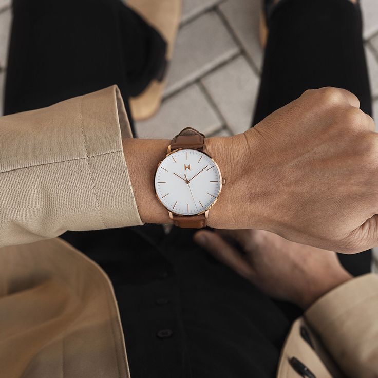 Eagle Tan Watch | MVMT Brown Watch Men, Movado Mens Watches, Classic Watch Women, Classic Jewelry Pieces, Mens Dress Watches, Classy Watch, Rose Gold Brown, Brown Watches, Minimalist Accessories