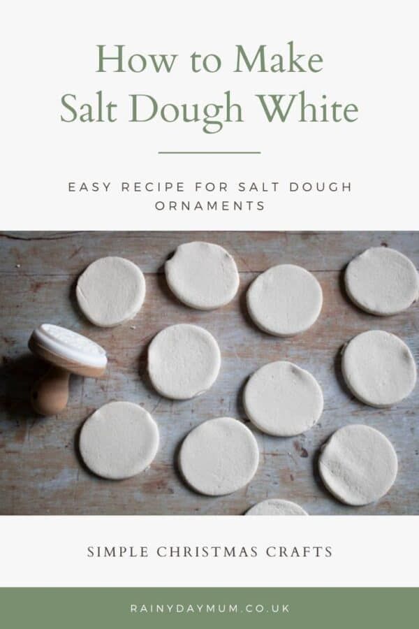 how to make salt dough white