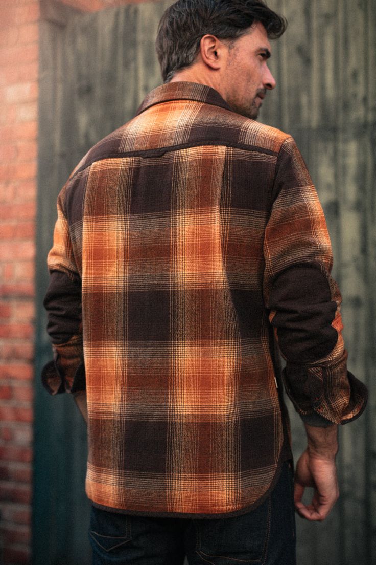 Introducing the latest addition to our Mountain Range collection, the Emberton flannel shirt is a nod to the pioneers of modern mountaineering and the trailblazers of the 1970s climbing revolution. Crafted from 100% cotton brushed flannel and designed with attention to detail, this piece effortlessly marries functionality and timeless style. With its rich brown and orange hues, it harks back to the golden era of adventure, where climbers not only redefined the sport but also the style associated Outdoor Brown Shirt With Pockets, Brown Outdoor Shirt With Pockets, Brown Flannel Shirt With Pockets For Outdoor, Brown Button-up Flannel Shirt For Outdoor, Brown Flannel Shirt For Outdoor, Brown Outdoor Shirt For Fall, Brown Long Sleeve Flannel Shirt For Outdoor, Brown Fall Outdoor Shirt, Rugged Button-up Outdoor Shirt