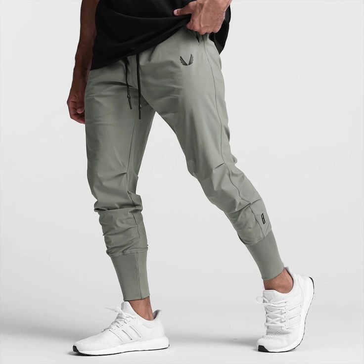 0826. Tetra-Lite™ High Rib Jogger - Sage – ASRV Asrv Sportswear, Gym Outfit Men, Men Sport Pants, Cargo Joggers, Athleisure Wear, Men's Beauty, Sport Pants, Slim Legs, Gym Outfit