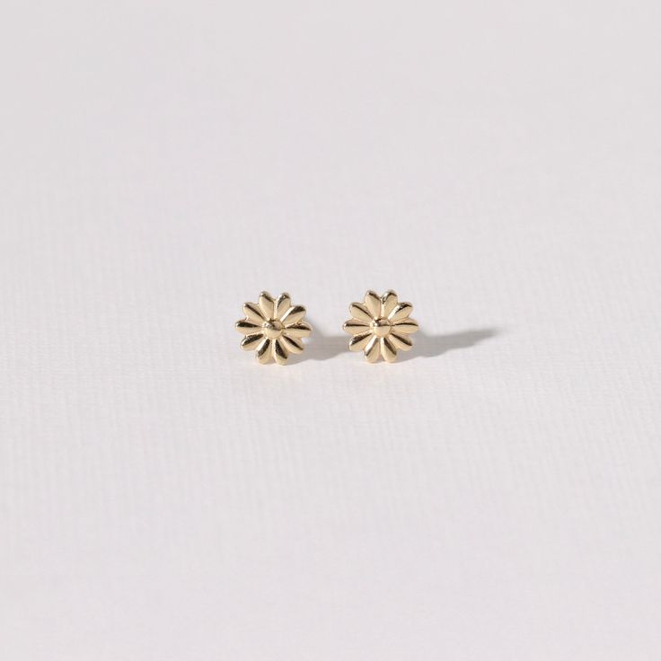 Our Sunflower Stud Earrings in 14k yellow gold. Sold in a pair. In stock. Ships out in 48 hours. Material type 14k solid gold Packaging Letrém logo jewelry gift box Delivery Free standard delivery 14k Yellow Gold Flower Earrings For Anniversary, Yellow Gold Round Flower Earrings For Anniversary, Formal Yellow Gold Plated Flower Earrings, Formal Yellow Gold-plated Flower Earrings, Gold Flower Earrings For Anniversary, Gold Fine Jewelry Flower Earrings For Anniversary, 14k Yellow Gold Flower Earrings Fine Jewelry, 14k Gold Flower Earrings For Formal Occasions, Elegant 14k Yellow Gold Flower Earrings