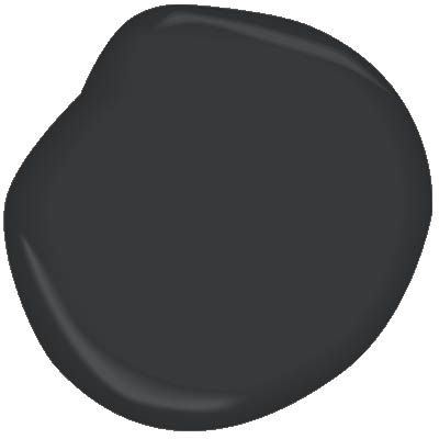 the dark gray paint is shown in this image