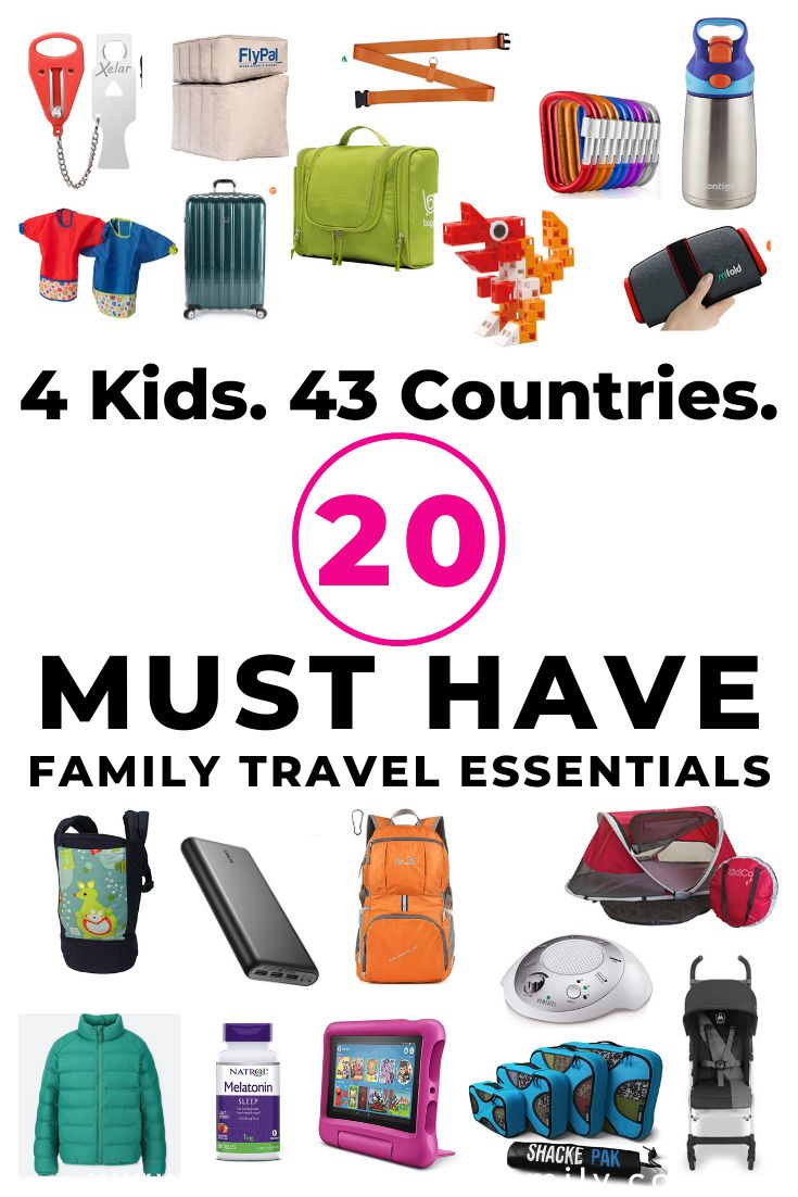 four kids'4 - 5 countries must have family travel essentials on this list