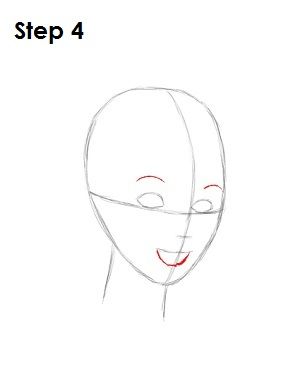 how to draw a cartoon face step 4