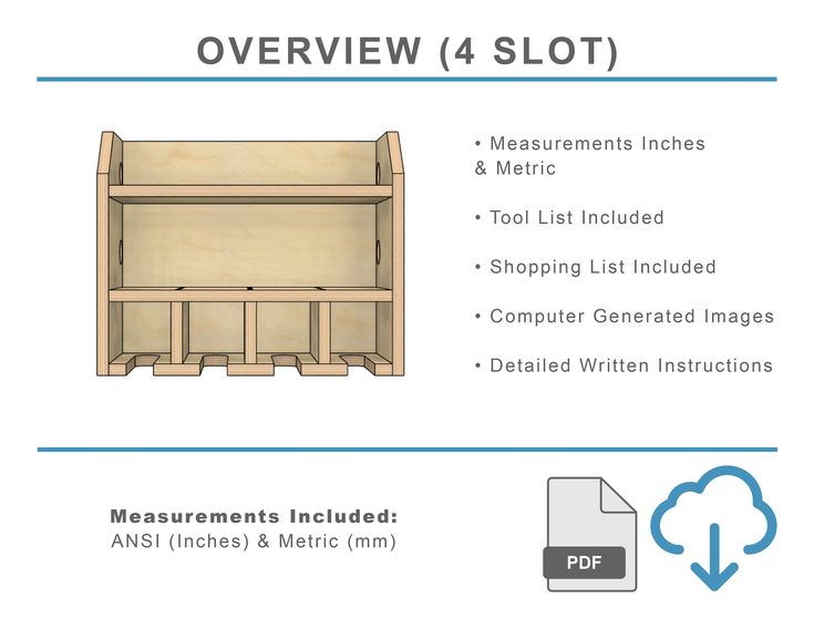 the instructions for how to make a wooden storage box with measurements and measurementss on it