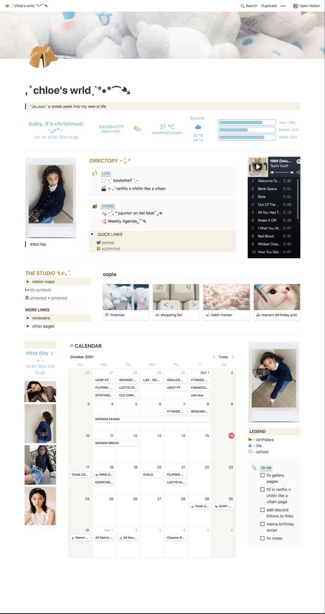 an image of a website page with many different pictures on the front and back side