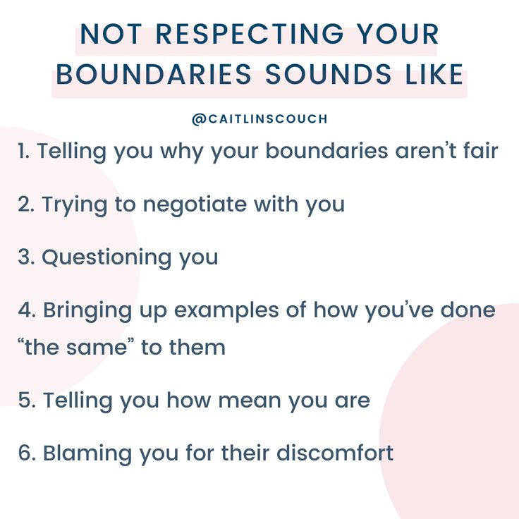 a pink and blue poster with the words not responding your boundariess sounds like 1 telling you