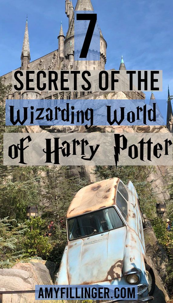 an old car with the words 7 secrets of the wizarding world of harry potter