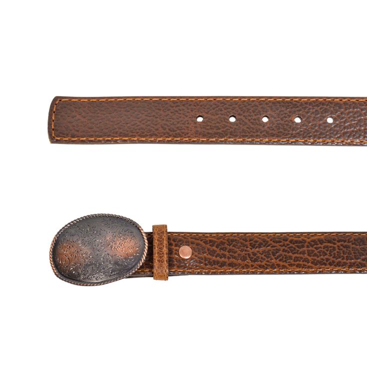 Glazed genuine bison leather featuring a medium pull-up with rich undertones, hand painted flat edge, tonal accent stitching, lined with full grain leather, antique copper finish buckle and snap closure. Women's belt American bison leather Made in the U.S.A. - See the factory 40 mm belt width (1.57 in) 5 belt holes - 1 inch apart each Bison Leather, American Bison, Copper Brown, Wallets For Women Leather, Women's Belt, Copper Finish, Guitar Strap, Pull Up, Antique Copper