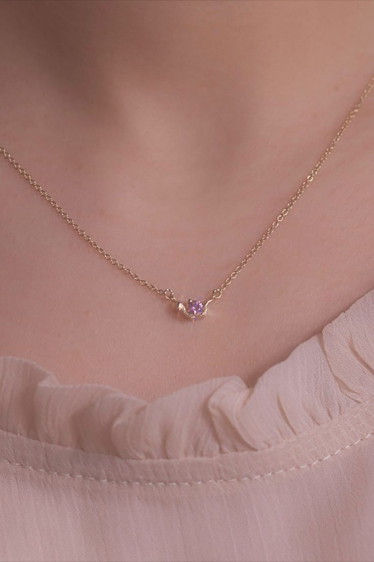 Creamy Pink Necklace Elegant Pink Opal Round Necklace, Delicate Round Pink Necklace, Elegant Pink Opal Necklace, Elegant Pastel Jewelry Gift, Minimalist Pink Round Necklaces, Minimalist Pink Necklaces, Pink Morganite Gemstone Necklace, Elegant Pink Round Stone Jewelry, Elegant Pink Morganite Necklace