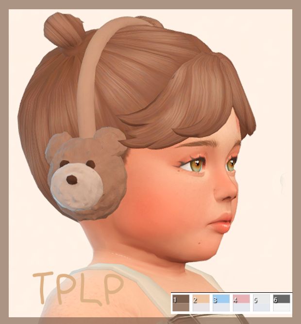 Bear Earmuffs, Sims 4 Infant, Sims 4 Cheats, Sims Baby, Sims 4 Family, Pelo Sims, Free Sims 4, Sims 4 Children, Sims 4 Expansions