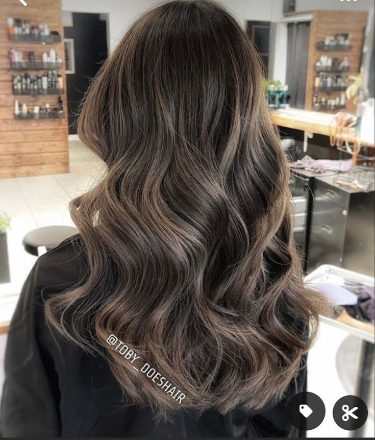 Changing Hair Color From Dark To Light Ash Brown, Neutral Cool Brown Hair, Level 7 Mushroom Brown, Ash Brown Balayage Cool Tone, Ashy Blonde And Mocha Highlights, Cool Light Brown Highlights, Milky Ash Brown Hair, Cooler Tone Brown Hair, Mushroom Brown Balayage Hair