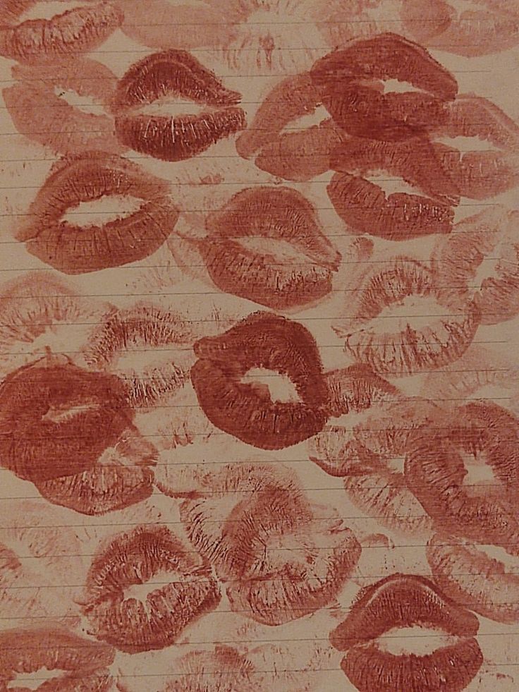 an image of many different lips drawn on paper