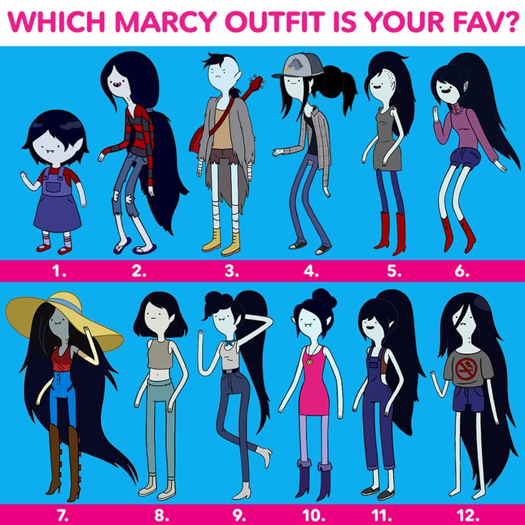 an image of cartoon characters with different outfits and hair styles for each character in the animated series